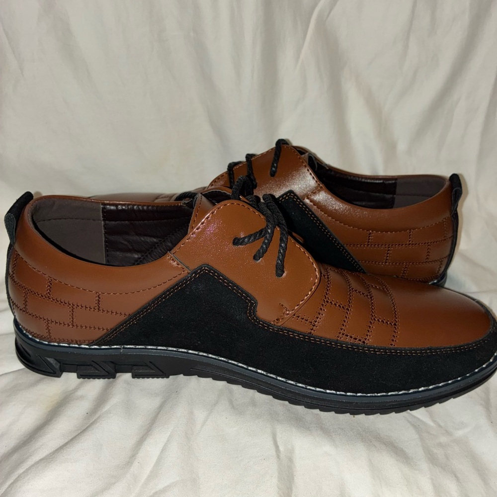 Classic Brown and Black Oxford Shoes